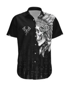 Chemise hawaïenne Crâne chef squelette