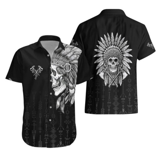 Chemise hawaïenne Crâne chef squelette – Image 3