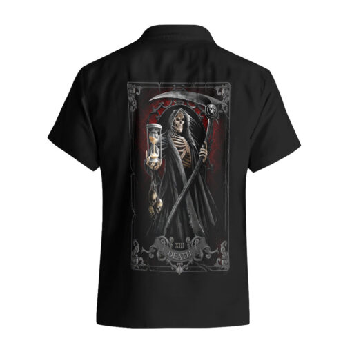 Chemise hawaïenne Crâne faucheur arcana – Image 2