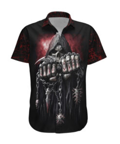 Chemise hawaïenne Crâne mort jeu terminé