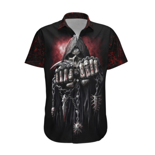 Chemise hawaïenne Crâne mort jeu terminé