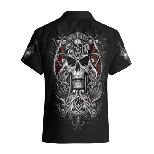 Chemise hawaïenne Crâne faucheurs éthérés anges de la mort au visage de crâne – Image 2