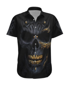 Chemise hawaïenne Crâne Crâne d’or Gangster