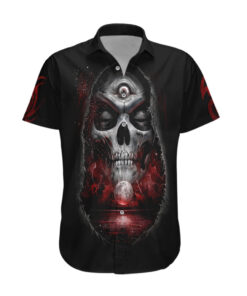 Chemise hawaïenne Crâne Prière Crâne
