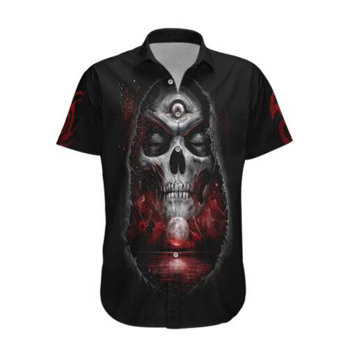 Chemise hawaïenne Crâne Prière Crâne