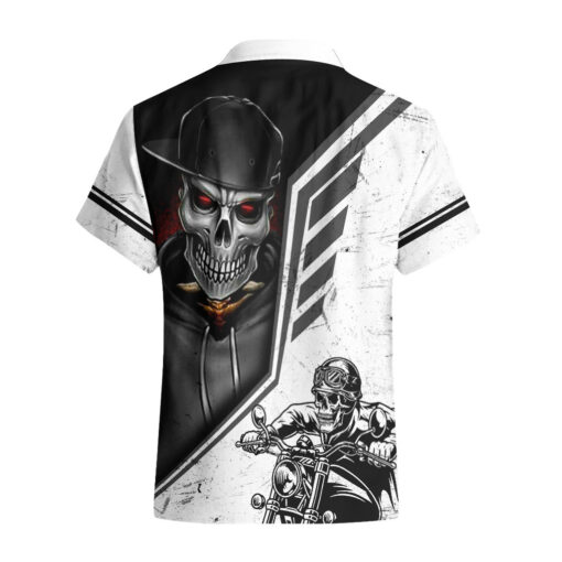 Chemise hawaïenne Crâne Motard – Image 2