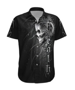 Chemise hawaïenne Crâne Mort Pour Toujours