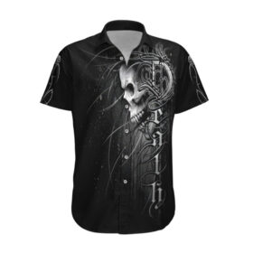 Chemise hawaïenne Crâne Mort Pour Toujours