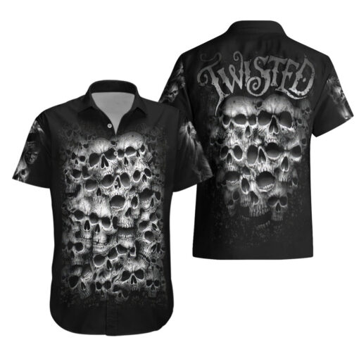 Chemise hawaïenne Crâne Tête Tordue – Image 3