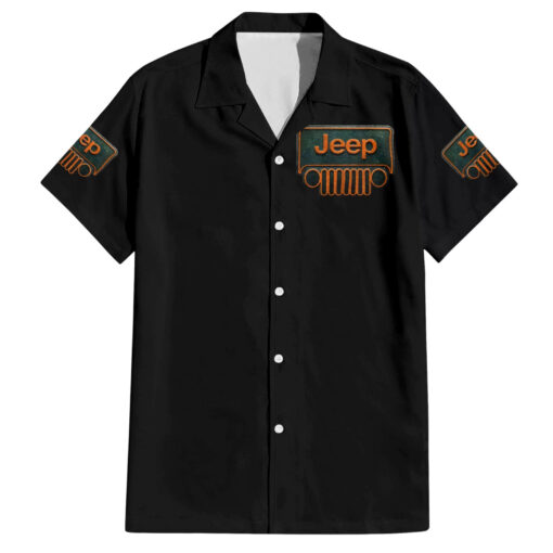 Chemise hawaïenne Crâne Jeep Drapeau Crâne Vie Jeep – Image 2