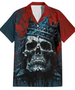 Chemise hawaïenne Crâne Roi Le moment est toujours bon pour faire ce qui est juste