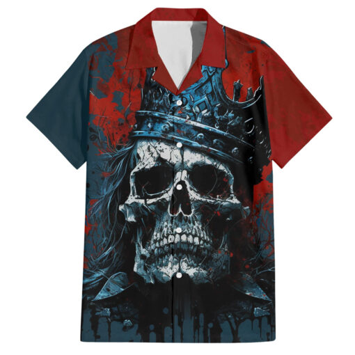 Chemise hawaïenne Crâne Roi Le moment est toujours bon pour faire ce qui est juste