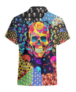 Chemise hawaïenne Crâne Motif Coloré Mix