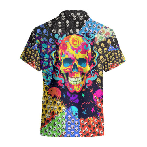 Chemise hawaïenne Crâne Motif Coloré Mix