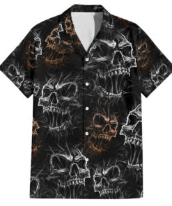 Chemise hawaïenne Crâne Motif Ne jamais faire confiance aux vivants