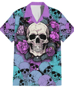 Chemise hawaïenne Crâne Motif Tu n’es pas difficile à aimer