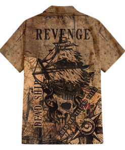 Chemise hawaïenne Crâne Pirate Style Vintage Vengeance