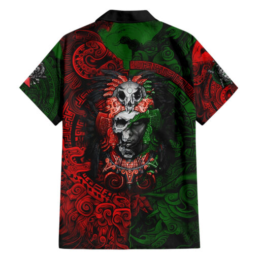 Chemise hawaïenne Crânes Guerriers Aztèques – Image 2