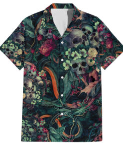 Chemise hawaïenne Crânes et Serpents