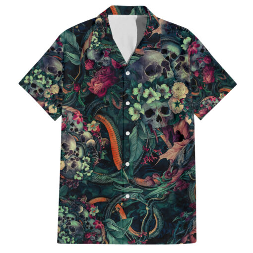 Chemise hawaïenne Crânes et Serpents