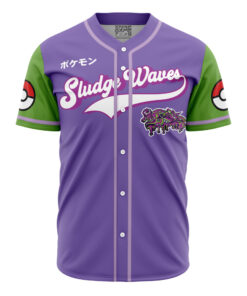 Maillot de baseball Vagues de Boue Type Poison Pokémon