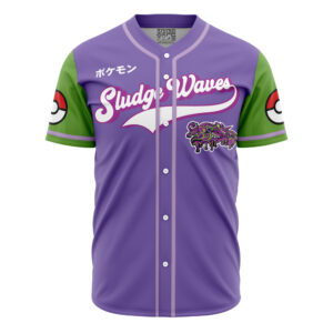Maillot de baseball Vagues de Boue Type Poison Pokémon