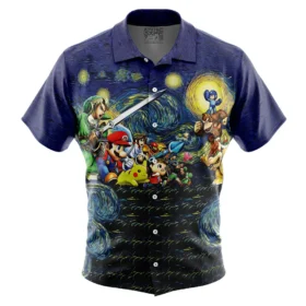 Chemise hawaïenne Smash Bros. Nuit étoilée
