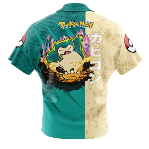Chemise hawaïenne Attaque Ronflex Pokémon – Image 2