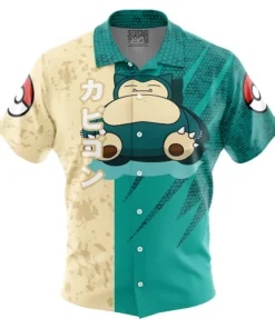 Chemise hawaïenne Attaque Ronflex Pokémon