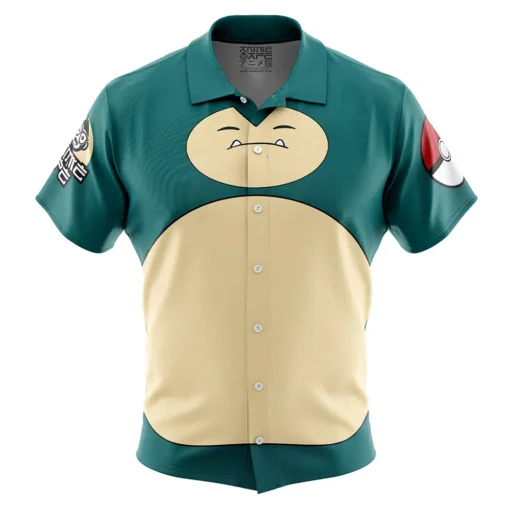 Chemise hawaïenne Visage Ronflex Pokémon