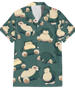 Chemise hawaïenne Snorlax Motif Style