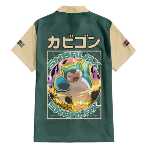 Chemise hawaïenne Snorlax Pokémon Anime – Image 2