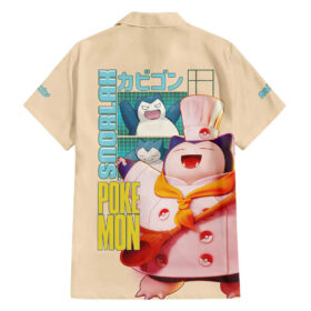 Chemise hawaïenne Snorlax Pokémon Anime V2