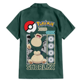 Chemise hawaïenne Snorlax Pokémon Streetwear Anime
