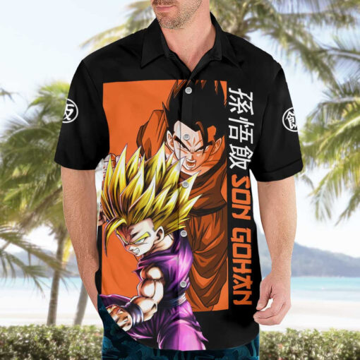 Chemise hawaïenne Son Gohan Dragon Ball Anime – Image 3