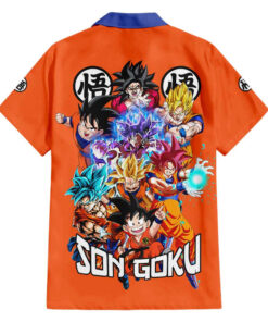 Chemise hawaïenne Son Goku Dragon Ball Z Anime V2