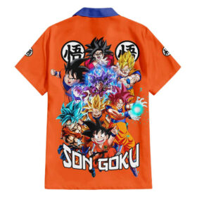 Chemise hawaïenne Son Goku Dragon Ball Z Anime V2