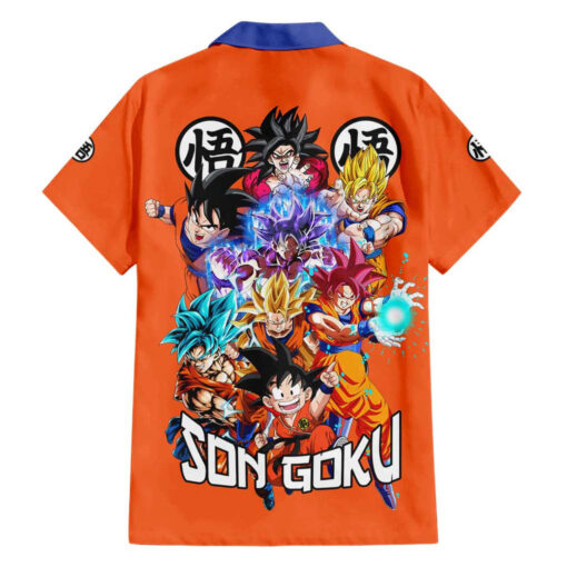 Chemise hawaïenne Son Goku Dragon Ball Z Anime V2
