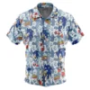 Chemise hawaïenne Motif Sonic The Hedgehog