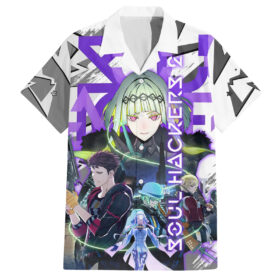Chemise hawaïenne Soul Hackers 2 Persona Anime Mix Polygon Cyber