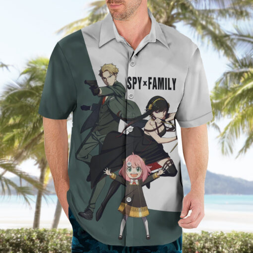 Chemise hawaïenne Spy x Family Famille Drôle Anime – Image 3