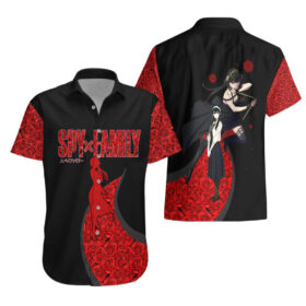 Chemise hawaïenne Spy x Family Princesse des Épines Roses Rouges