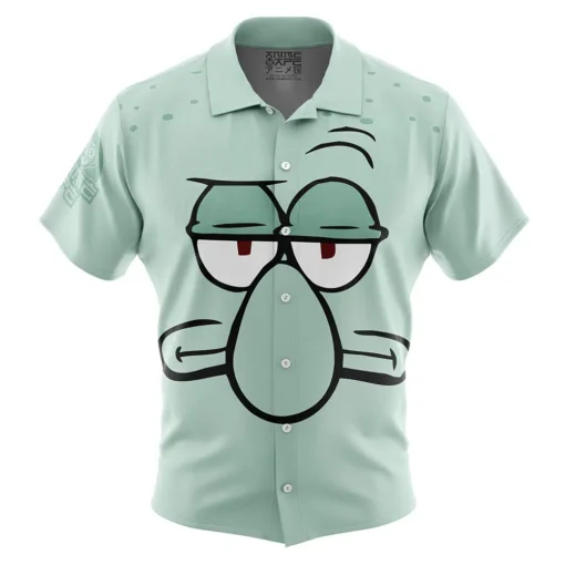 Chemise hawaïenne Visage Carapuce Bob l’Éponge