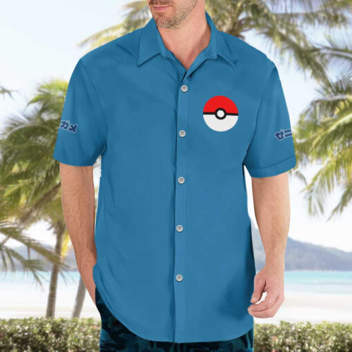 Chemise hawaïenne Squirtle Poke Anime – Image 3