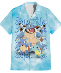Chemise hawaïenne Squirtle Pokémon Anime
