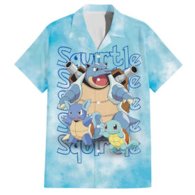 Chemise hawaïenne Squirtle Pokémon Anime