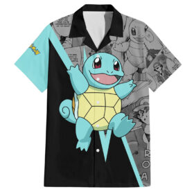 Chemise hawaïenne Squirtle Pokémon Mix Manga