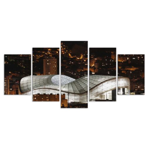 Tableau Stade Vélodrome Olympique de Marseille Stade 4 Toile Avec Cadre – Image 3