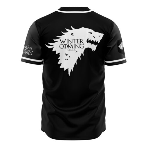 Maillot de baseball Stark de Winterfell Noir Game of Thrones – Image 2