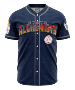 Maillot de baseball Alchimistes d’État Mustang Fullmetal Alchemist